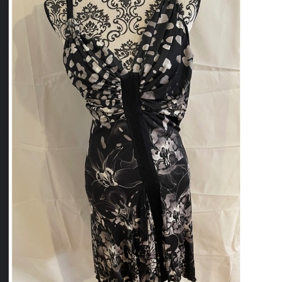 VINTAGE Versace Gianni Versace Label Ruched Bust Floral Dress IT 42 - Picture 14 of 15